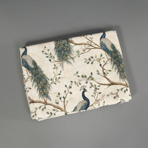 Peacocks Linen Tablecloth