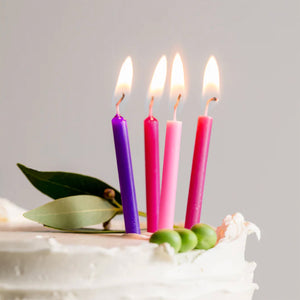 Goodlight Birthday Candles 12 Pack / Pinks & Purples