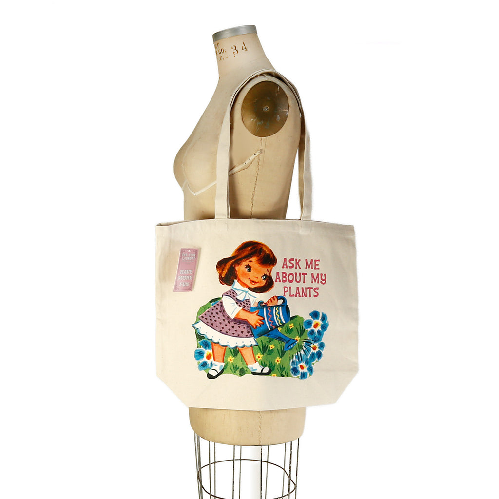 Ask Me About My Plants Tote Bag