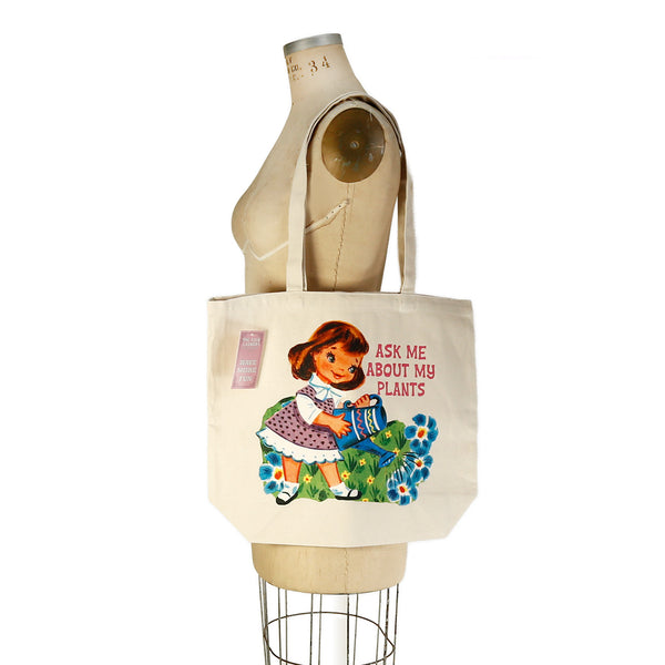 Ask Me About My Plants Tote Bag