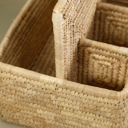 Pleta Woven Date Palm Flatware Caddy