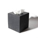 Concrete Tissue Box Cover / Black Terrazzo