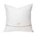 Priya Indian Wool Square Pillow / Gray