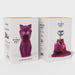 Pyropet Skeleton Candle / Burgundy Cat