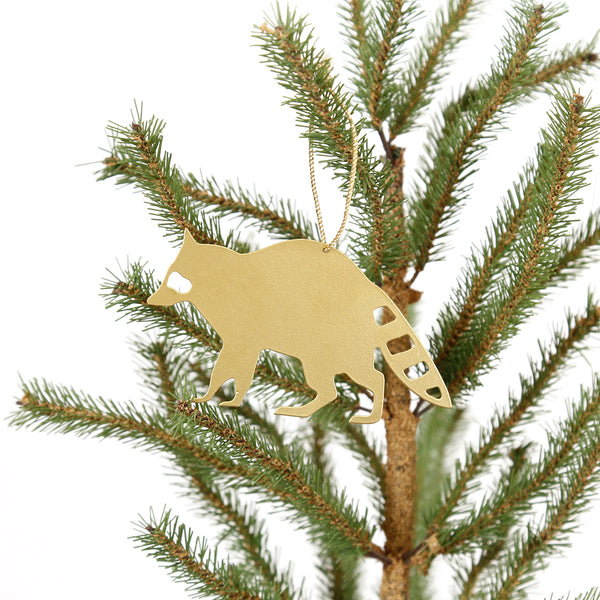 Woodland Critter Ornament / Raccoon