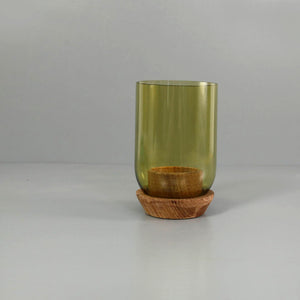 Recycled Bottle Tealight Candle Holder / Tall