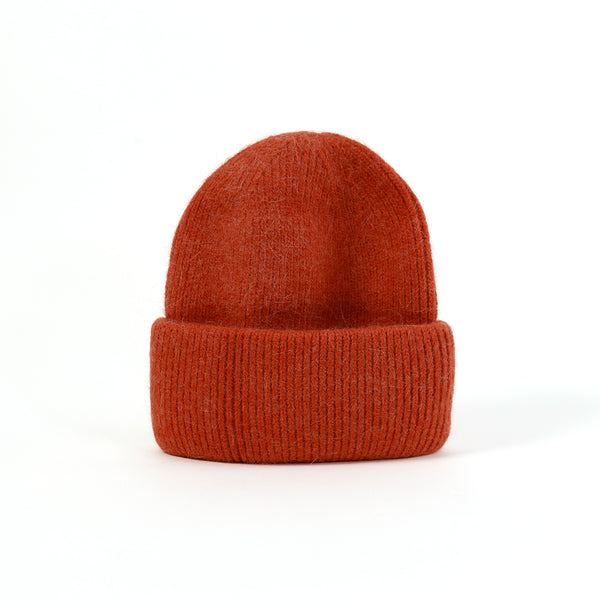 Angora Beanie / Burnt Red