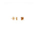Red Garnet Studs / Gold Plate