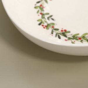 Relish Melamine Serving Bowl / Christmas Wreath