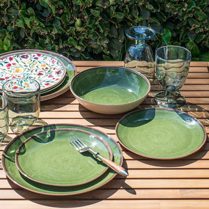 Retreat Green Melamine Salad Plate
