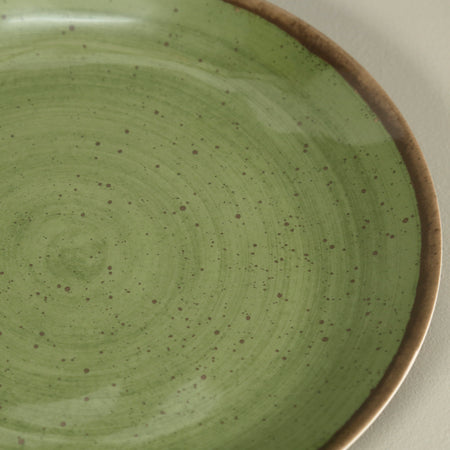 Retreat Green Melamine Dinner Plate