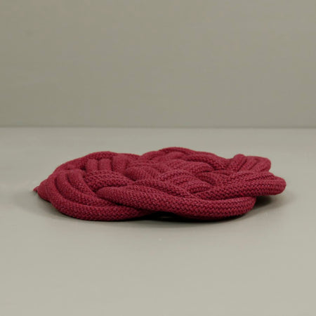 Rope Knot Trivet / Berry Red