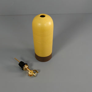 Rose Line Olive Oil Ceramic Bottle / Yellow