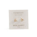 Mini Gold Energy Gem Studs / Rose Quartz