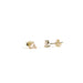 Mini Gold Energy Gem Studs / Rose Quartz