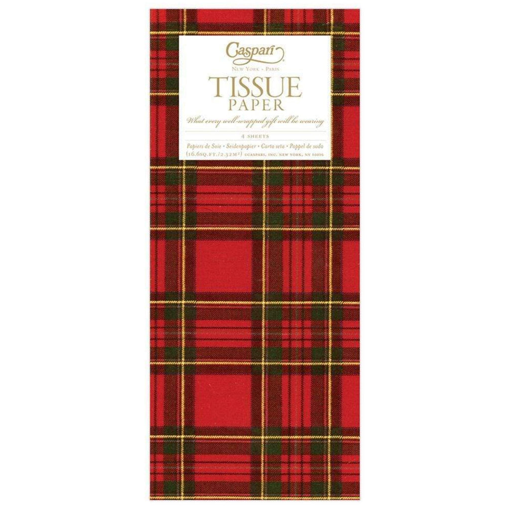 Tissue Paper Sheets / Royal Plaid