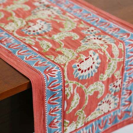Jenny Rose Block Print Runner / 13" x 60"
