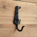 Rustic Cast Iron Dog Hook / Black
