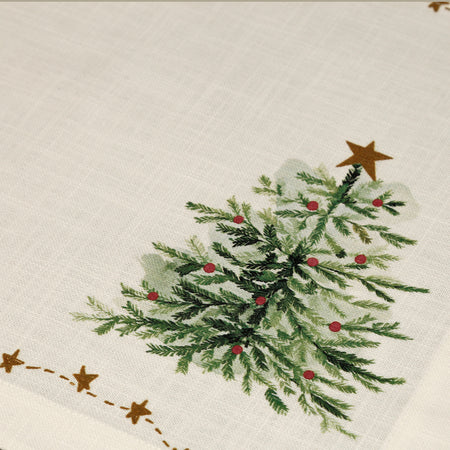 Rustic Christmas Placemat / Stars