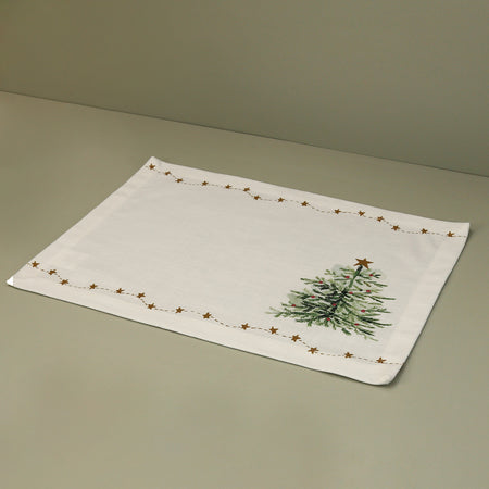 Rustic Christmas Placemat / Stars