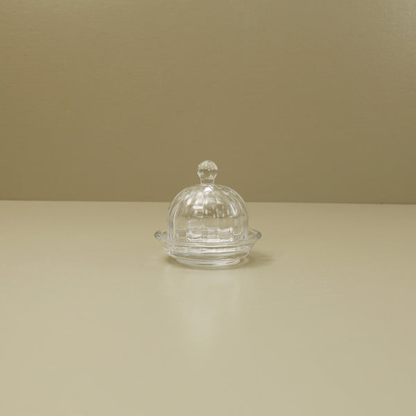 Small Optic Round Dish with Lid