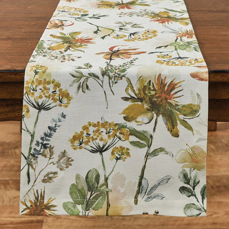 Safflower Table Runner / 15" x 72"