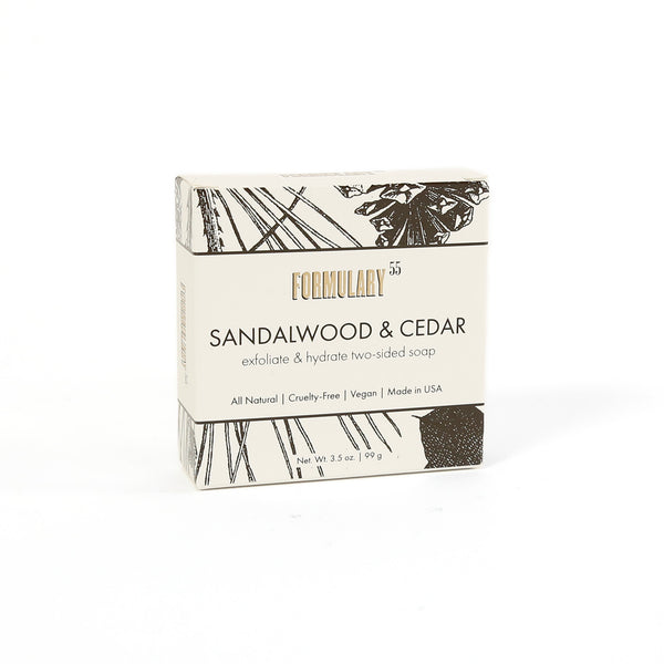 Two-Sided Soap Bar / Sandalwood & Cedar