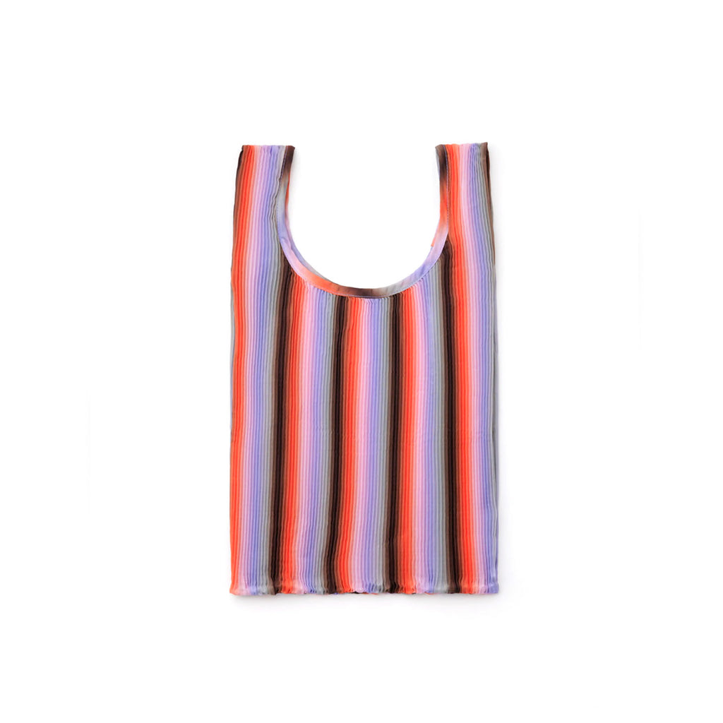 Baggu Pleated Bag / Gradient Stripe Poppy & Lilac