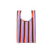 Baggu Pleated Bag / Gradient Stripe Poppy & Lilac