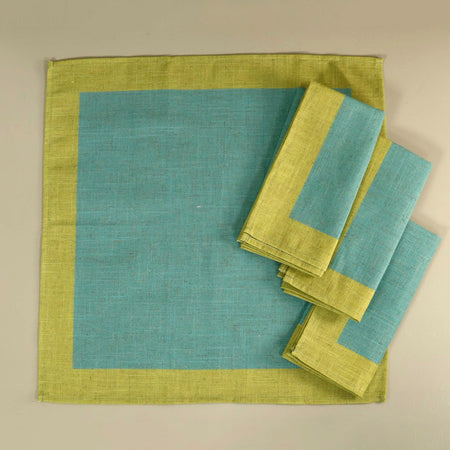 Sea Green Dinner Napkins / Set of 4