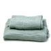 Luxury Muslin Bath Linens / Sage Green