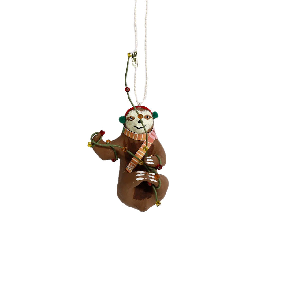 Sloth Ornament / Brown