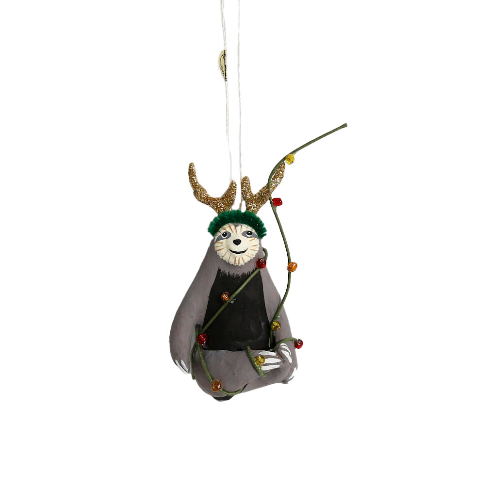 Sloth Ornament / Grey