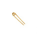 Raw Brass Loop Hair Pin / Short