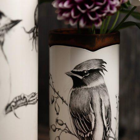 Laura Zindel Canister Vase / Small / Waxwing