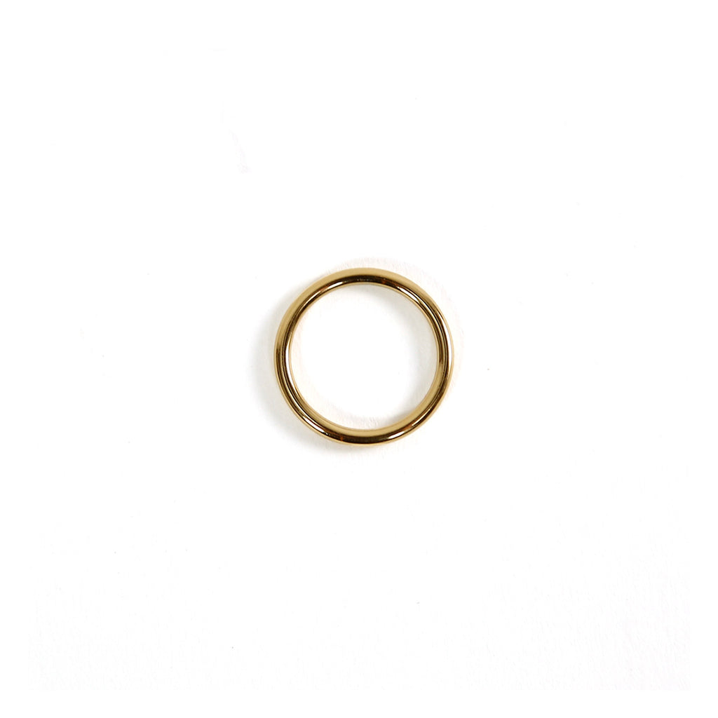 Smooth Stacking Ring / Gold Plate
