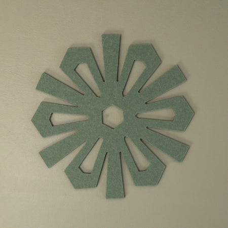 Graf Lantz Snowflake Felt Trivet / Heather Spruce