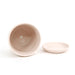 Virago Pot & Saucer / Soft Pink Lattice