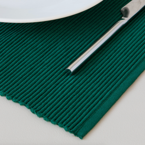 Cotton Spectrum Placemats / Spruce