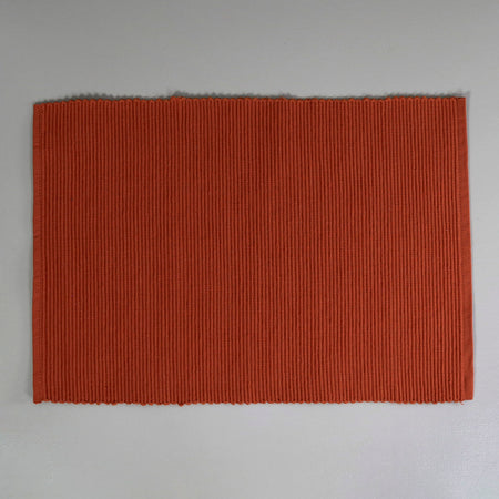 Cotton Spectrum Placemats / Rust