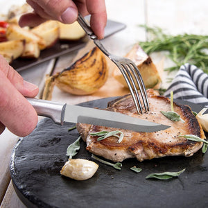 Stainless Steel Serrated Steak Knives / 4pc