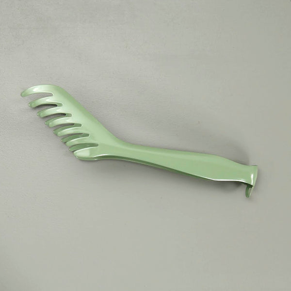 Stainless Steel Serving Tongs/ Green