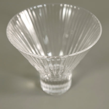 Stemless Pressed Rib Martini Glass