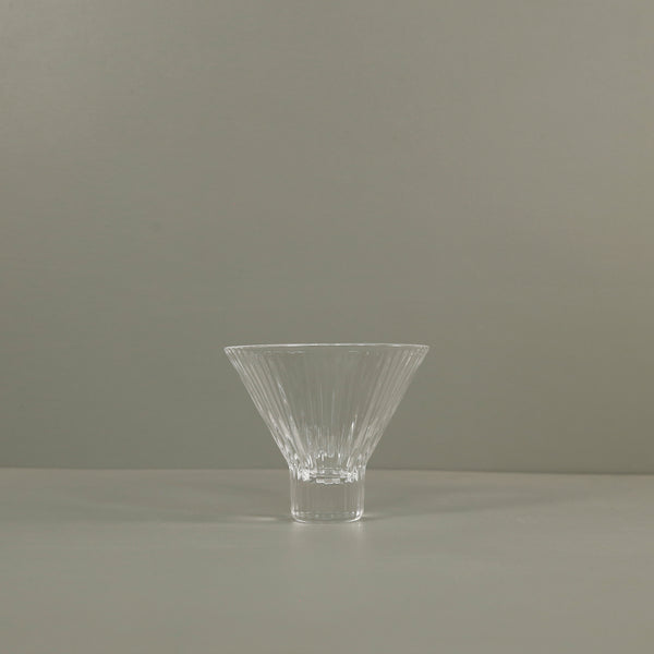 Stemless Pressed Rib Martini Glass