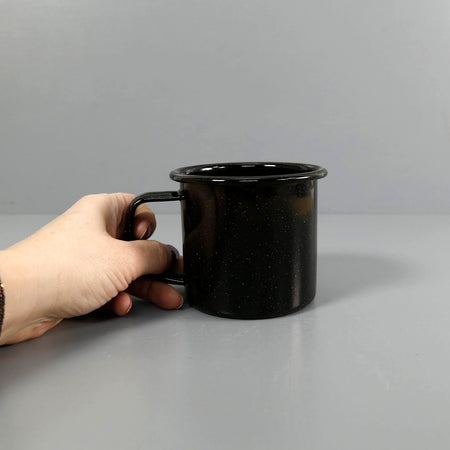 Stinson Enamelware Mug 12oz / Black Speckle