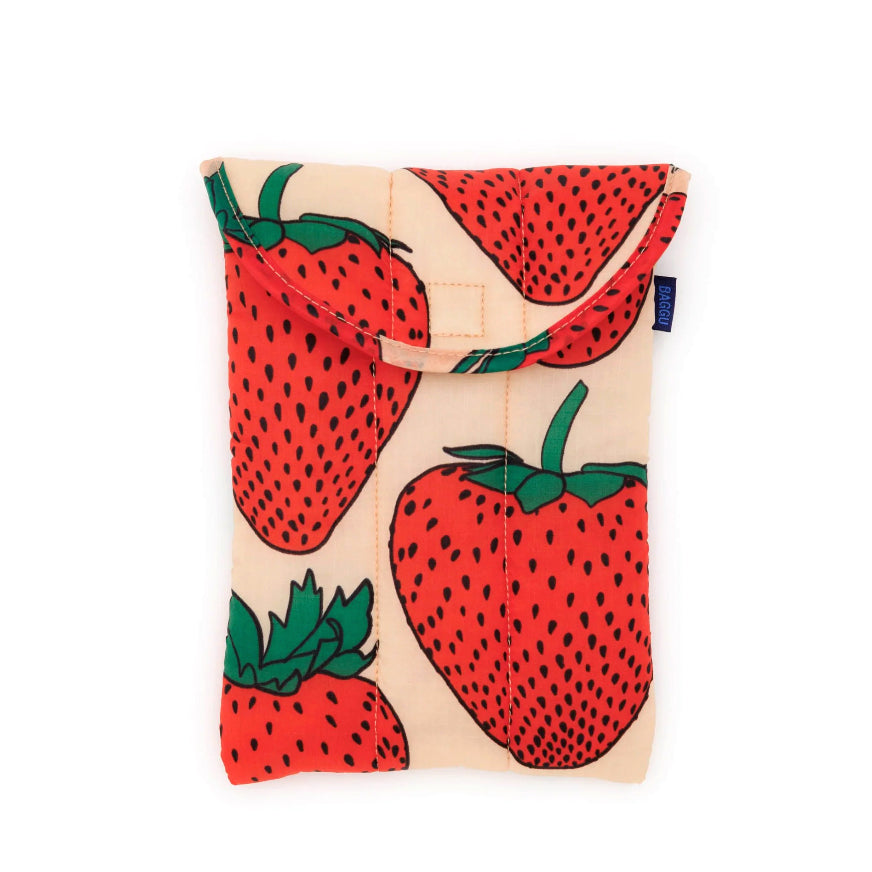 Baggu Puffy Tablet Sleeve 8" / Strawberry