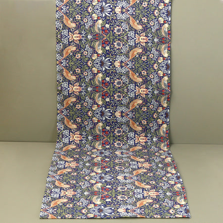 William Morris Linen Table Runners / Strawberry Thief Blue