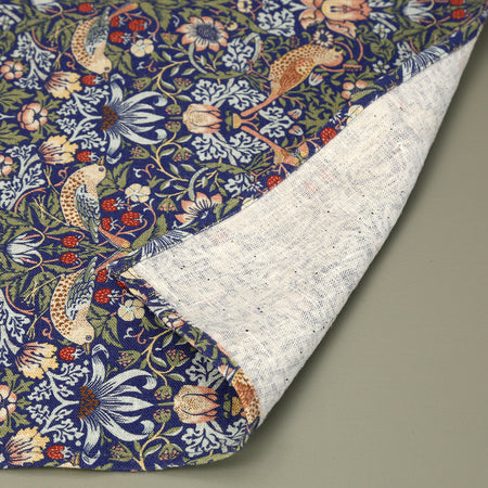 William Morris Linen Table Runners / Strawberry Thief Blue