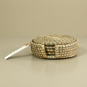 Sweetgrass Coaster Set & Holder