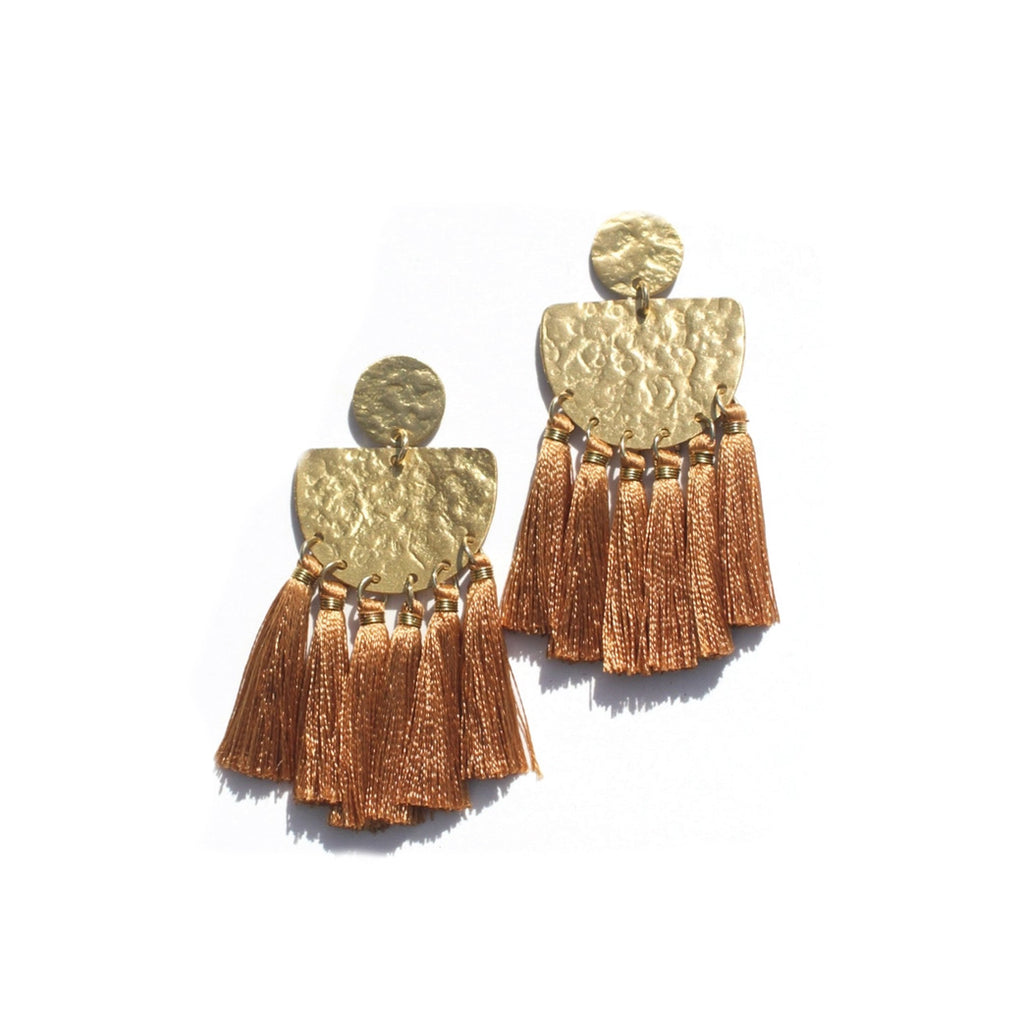 Tassle Earrings / Amber